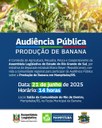 Audiência Pública sobre a produção de Banana em Mampituba/RS Audiência Pública sobre a produção de Banana em Mampituba/RS