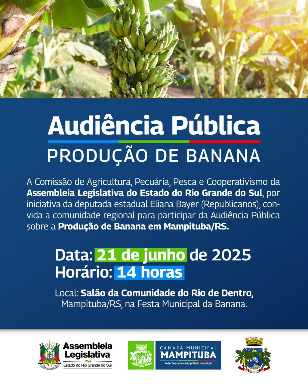 Audiência Pública sobre a produção de Banana em Mampituba/RS