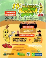 Câmara Municipal convida para a 15ª Festa da Banana em Mampituba 