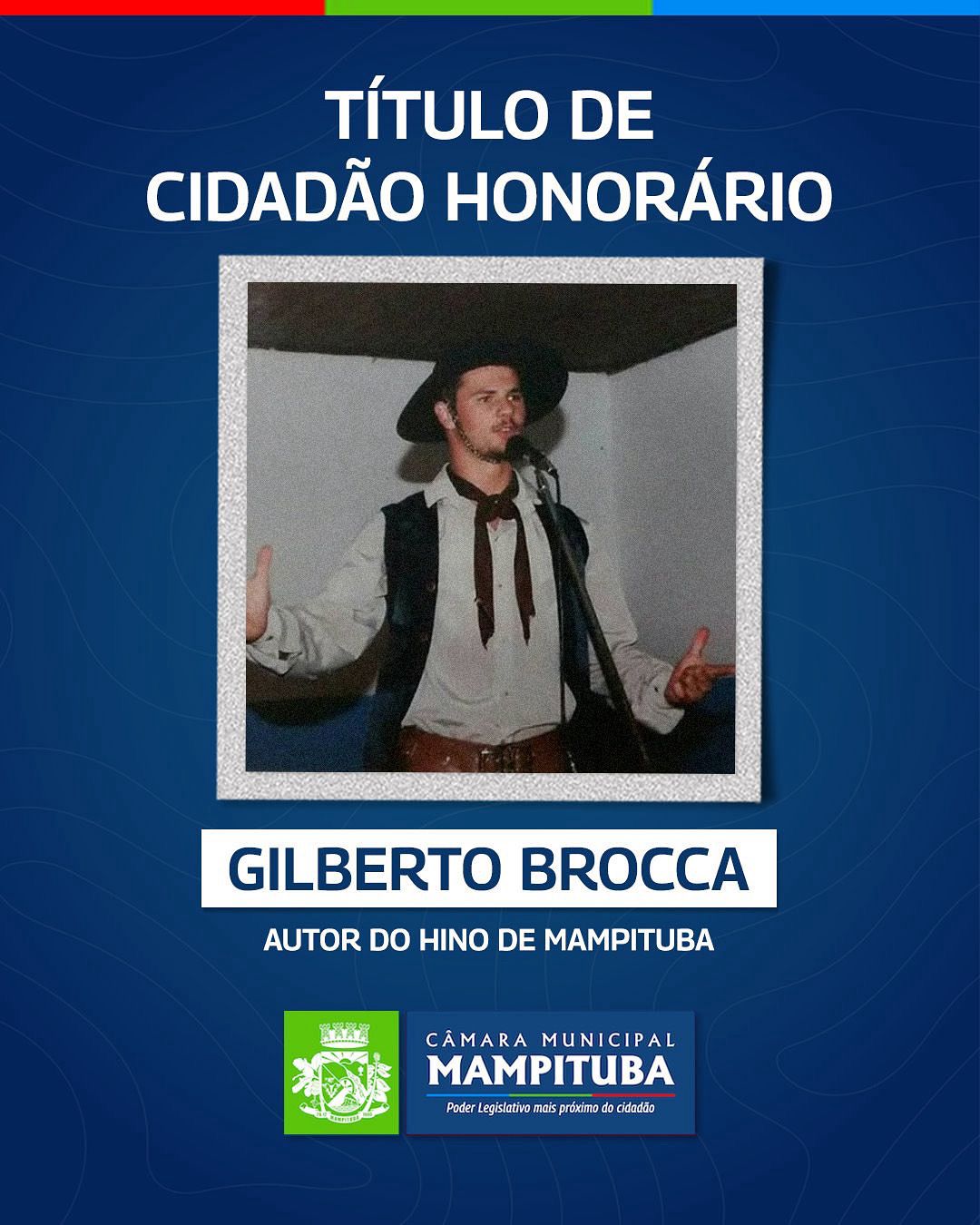 Gilberto Brocca receberá Título de Cidadão Honorário da Câmara de Mampituba